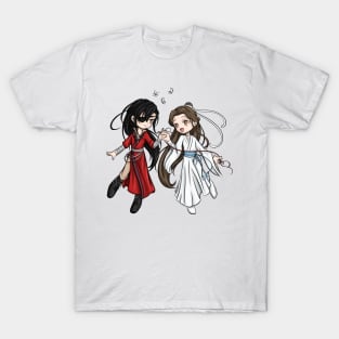 Chibi Fan Art - Heaven Official's Blessing - Hua Cheng and Xie Lian T-Shirt